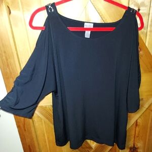 Easywear by Chico's Cold Shoulder Womens Top..2